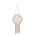 Candleholder Macrame White Cotton 25 x 27 x 25 cm (4 Units)