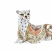 Dekorativ Figur DKD Home Decor Hvit Oransje Leopard Kolonial 24 x 10 x 12 cm