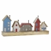 Decorative Figure DKD Home Decor Multicolour Iron Houses (60 x 10 x 24 cm)