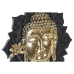 Figura Decorativa DKD Home Decor 27 x 8 x 33,5 cm Preto Dourado Buda Oriental (2 Unidades)