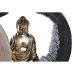 Dekoratívne postava DKD Home Decor Čierna Zlatá Buddha Orientálny 20,8 x 6 x 18,5 cm (2 kusov)