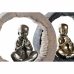 Decoratieve figuren DKD Home Decor Zwart Gouden Monnik Orientaals 20,8 x 6,5 x 18,5 cm (2 Stuks)