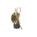 Decoratieve figuren DKD Home Decor Zwart Gouden Hars Modern (20 x 16 x 33,5 cm)