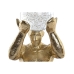 Decoratieve figuren DKD Home Decor Zwart Gouden Hars Mannen Modern (17 x 16 x 31,5 cm)