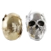 Decorative Figure DKD Home Decor Golden Silver Skull 16,5 x 10,5 x 11,5 cm (2 Units)