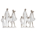 Decoratieve figuren DKD Home Decor 20,5 x 7,5 x 24,5 cm 20,5 x 6,5 x 24,5 cm Grijs Wit Familie (2 Stuks)