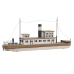 Figură Decorativă DKD Home Decor Natural Alb Marinar Barco (59 x 10 x 26 cm)