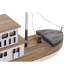 Okrasna Figura DKD Home Decor Naraven Bela Mornar Barco (59 x 10 x 26 cm)