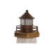 Figura Decorativa DKD Home Decor Natural Blanco Marinero Faro (16 x 14 x 41 cm)