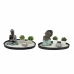 Decoratieve figuren DKD Home Decor 32 x 16,5 x 15,5 cm Orientaals Tuin (2 Stuks)