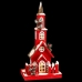 Kerstversiering Rood Hout Huis 17 x 18 x 56 cm