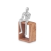 Decoratieve figuren Saxofoon Zilverkleurig Hout Metaal 13 x 27 x 13 cm