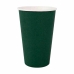 Set de Verres Algon Produits à usage unique Carton Vert 7 Pièces 450 ml (16 Unités)