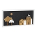 Decoração de Parede DKD Home Decor Branco Castanho Casas Urbana 40 x 3,5 x 20 cm