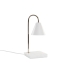 Bordlampe DKD Home Decor Gylden Hvid (15 x 15 x 33 cm)