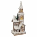 Kerstversiering Wit Beige Hout Huis 18 x 12 x 46 cm