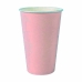 Set de Vasos Algon Desechables Cartón Rosa 7 Piezas 450 ml (16 Unidades)