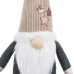 Adorno Navideño Verde Beige Arena Tejido Papá Noel 30 cm