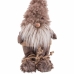 Julgranskula Brun Polyresin Tyg Tomte 18 x 12 x 41 cm