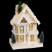 Kerstversiering Wit Hout Huis 23 x 14 x 32 cm