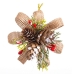 Décorations de Noël Multicouleur Naturel Plastique Fibre 10,5 x 4 x 20 cm (3 Unités)