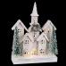 Kerstversiering Wit Groen Hout Plastic Dorp 30 x 10 x 43 cm