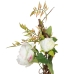 Decoratieve Bloemen 100 x 27 x 20 cm Wit Pioenroos