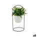 Decoratieve plant Lakens Rond Metaal Plastic 21 x 30 x 21 cm (8 Stuks)