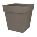 Kruka EDA Tuscan Beige-brun (taupe) Plast Fyrkantig Ø 50 cm (49,5 x 49,5 x 52,5 cm)