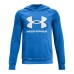 Bluza z kapturem Męska Under Armour Rival Big Logo Niebieski