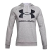 Ανδρικό Φούτερ με Κουκούλα Under Armour Rival Big Logo Ανοιχτό Γκρι