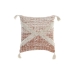 Pute DKD Home Decor Beige Oransje 45 x 10 x 45 cm Fringe