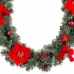 Kerstkrans Rood Groen Plastic Weefsel 180 cm