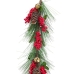 Kerstkrans Rood Groen Plastic Ananas 140 cm