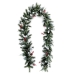 Christmas garland PVC White Red Green Pineapples 270 x 28 x 14 cm