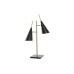 Lampada da tavolo DKD Home Decor Nero Dorato Metallo 25 W 220 V 38 x 16 x 64 cm