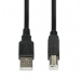 Cable USB A a USB B Ibox IKU2D Negro 3 m