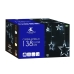 Cortina de luzes LED Branco Estrelas