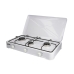 fornello a gas EDM Bianco Metallo 60 x 33 x 12 cm