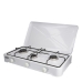 fornello a gas EDM Bianco Metallo 60 x 33 x 12 cm