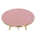 Sett med 2 bord Home ESPRIT Rosa Gyllen 41 x 41 x 51 cm