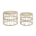 Set of 2 tables DKD Home Decor Ruskea 50 x 50 x 40 cm 50 x 50 x 41,5 cm