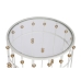 Conjunto de 2 mesas Home ESPRIT Branco Dourado 42 x 42 x 55 cm