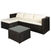 Sodo baldai Aktive 3 vietų sofa Šoninis staliukas 203 x 125 x 64 cm