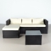 Sodo baldai Aktive 3 vietų sofa Šoninis staliukas 203 x 125 x 64 cm