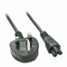 Napájecí Kabel UK/IEC C5 LINDY 30409 2 m