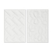 Tavla Home ESPRIT Modern Med relief 58,5 x 4 x 92,5 cm (2 antal)