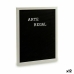 Pintura Preto Branco Painel 144 Letras (2,5 x 50,5 x 40,5 cm) (12 Unidades)