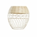 Lampa Sufitowa DKD Home Decor Metal Biały Jasnobrązowy Rattan 50 W (30 x 30 x 38 cm)