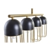 Candeeiro de teto DKD Home Decor Preto Dourado 220 V 50 W (60 x 11 x 26 cm)